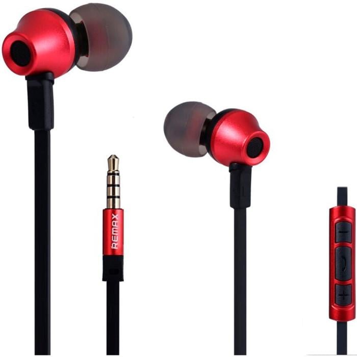 Наушники Remax RM-610D с микрофоном 3,5 мм 1,2 м Red (6954851218111)