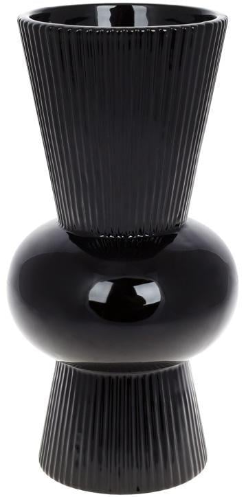 Ваза керамическая Stone Flower 15,2х15,2х30,2 см Черный