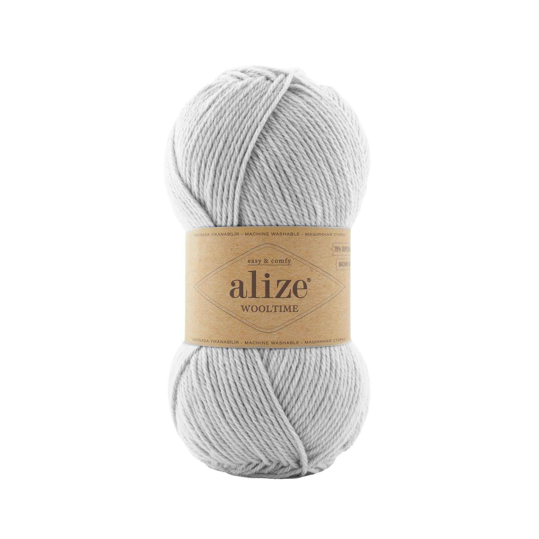 Пряжа Alize Wooltime 208 Серый (7013)
