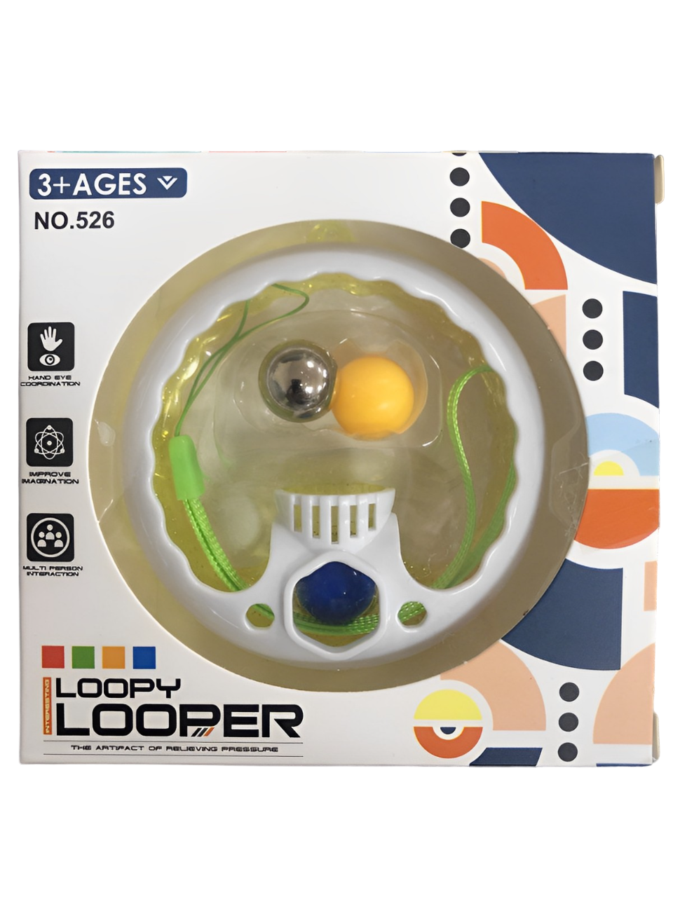 Игрушка антистресс Loopy Looper Белый - фото 1