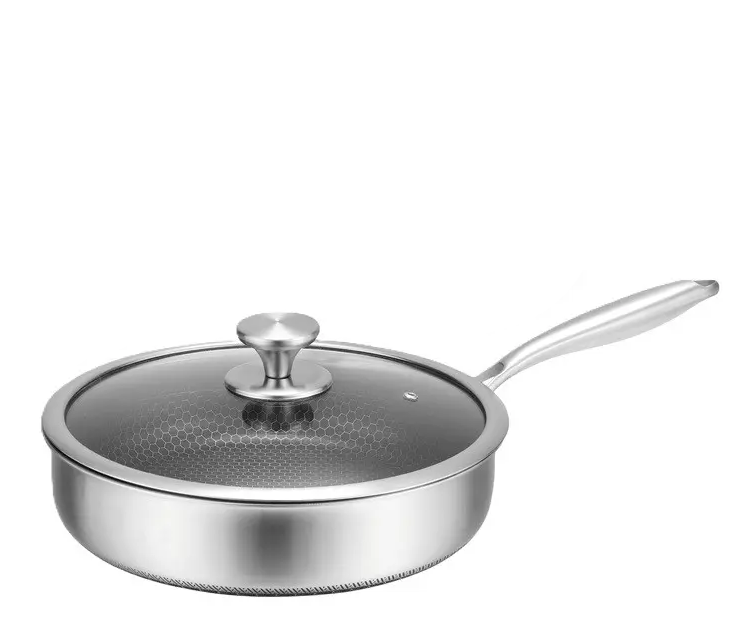 Сковорода глубокая Edenberg EB-13061 24х7 см нержавеющая сталь/индукция/антипригарное покрытие (LO-05875)