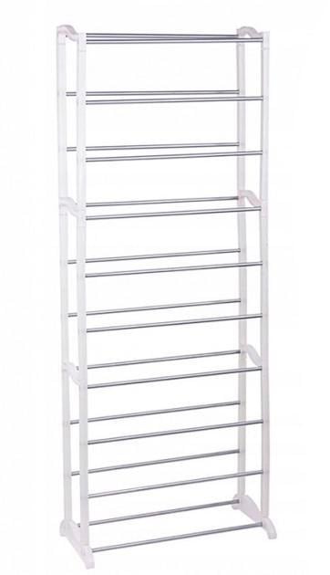 Полиця для взуття UKC Amazing Shoe Rack на 30 пар 50х24х140 см Білий