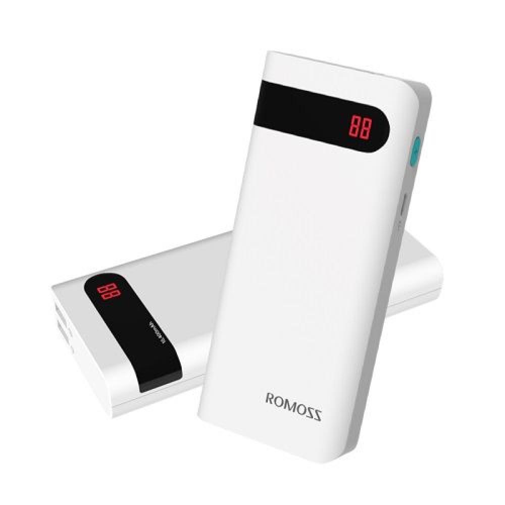 Повербанк PowerBank Romozz Sense 4P із цифровою зарядкою 20000 mah Білий - фото 4