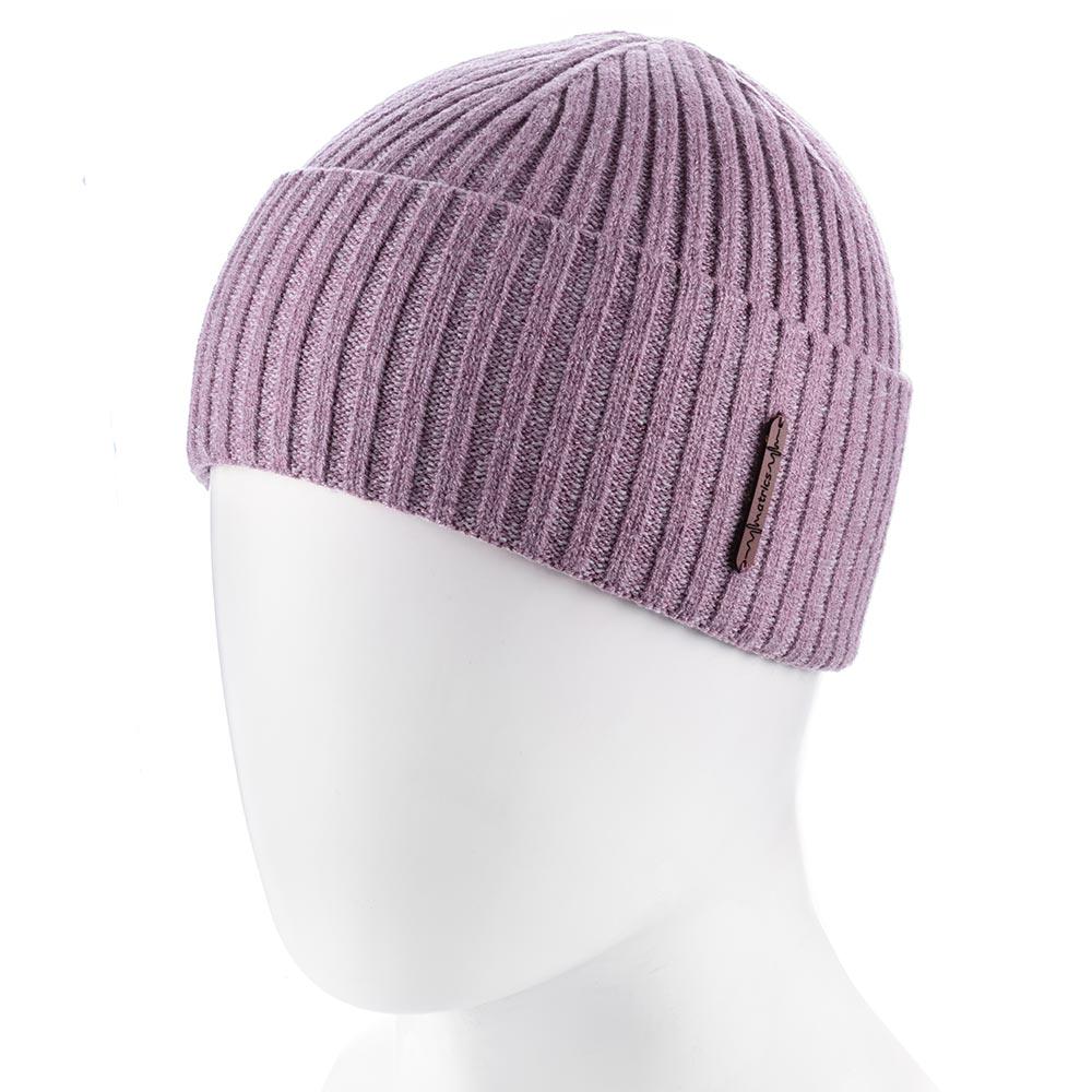 Шапка бини ZOLLY UH854 одинарная с отворотом вискозная one size Капучино