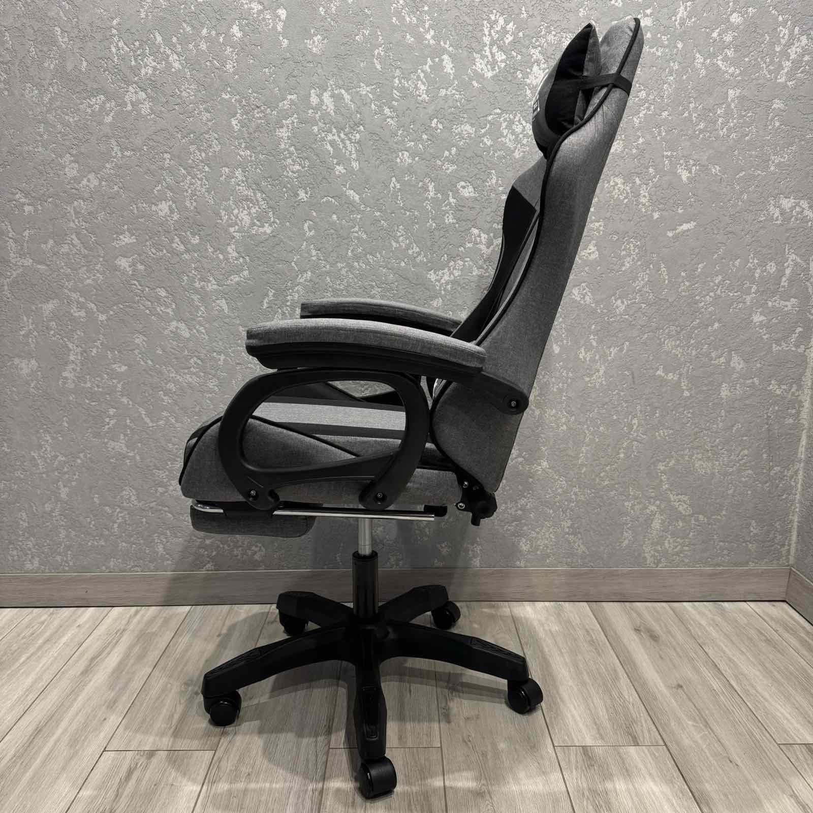 Крісло комп'ютерне тканинне EC Gaming K40 Сіро-чорний - фото 11