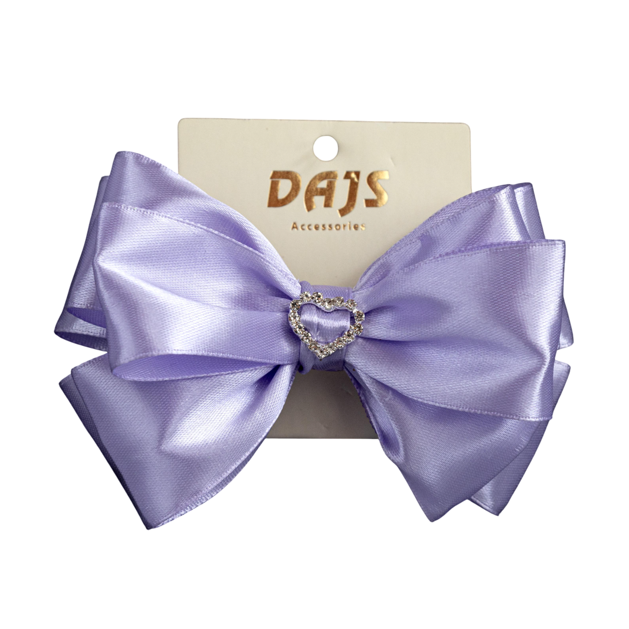 Заколка-бант для волос ДАЙС 12 см Сиреневый (З-12ФС)