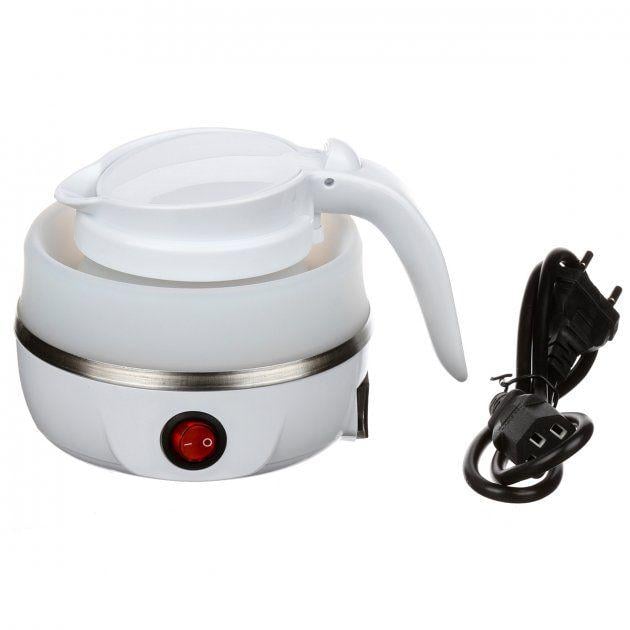 Электрочайник Electric Kettle силиконовый дорожный 500 мл Белый (521-153) Электрочайник Electric Kettle силиконовый дорожный 500 мл (521-153) - фото 2