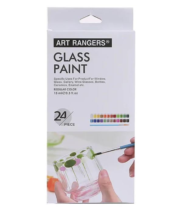 Краски художественные акриловые Art Rangers Glass Paint для декора стекла 24 цвета по 15 мл (A24015) - фото 6