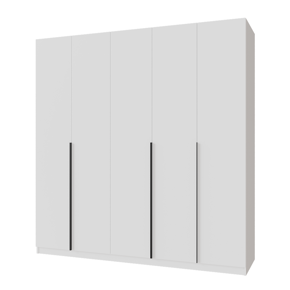 Шкаф распашной с тумбой Меблітренд Чиназес ЧиТ-2000 2000х500х2050 мм Белый (27286695)