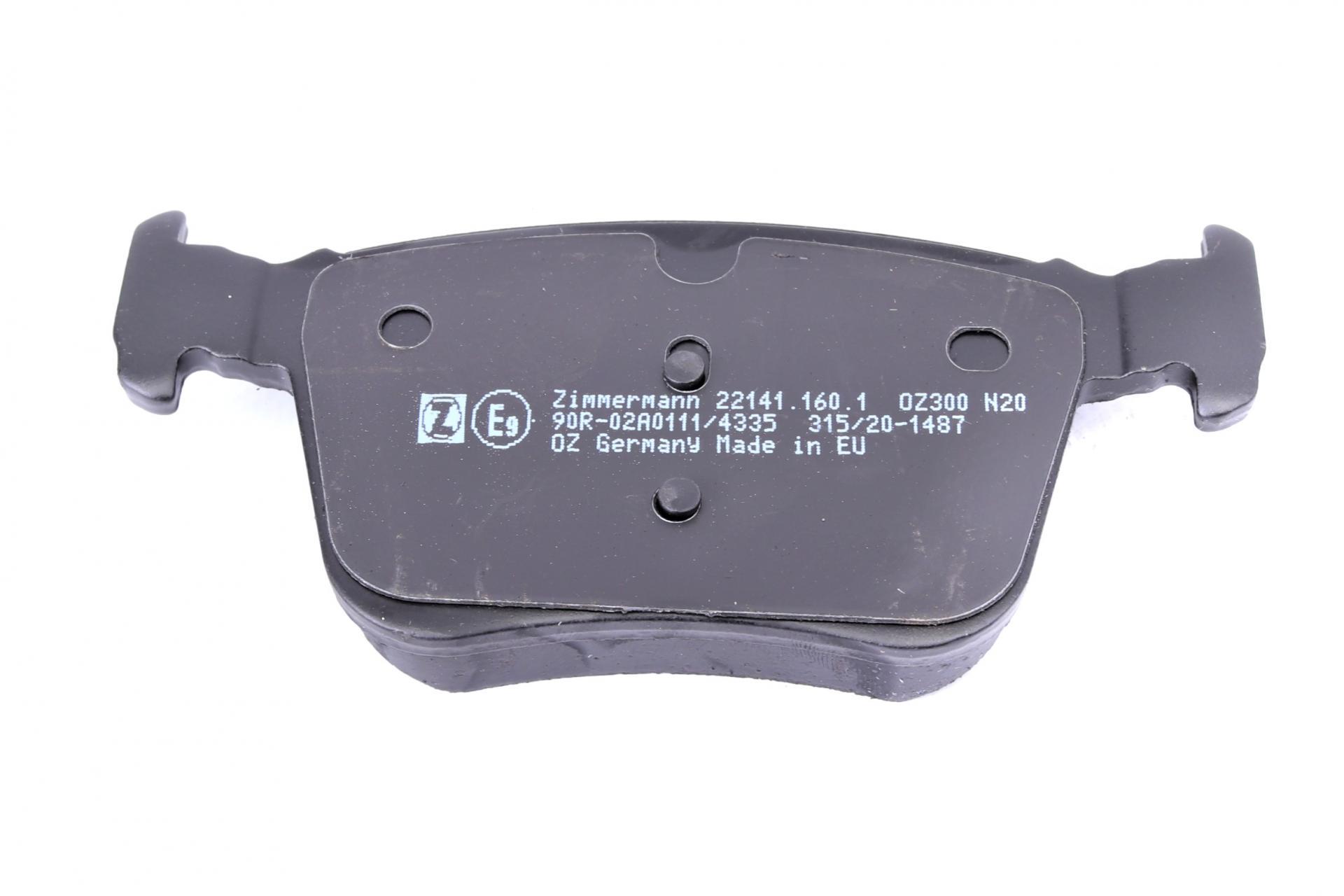 Колодки гальмівні задні Land Rover Range Rover/Discovery Sport/Volvo S60/S90/V60/V90 15-Teves-22141.160.1 ZIMMERMANN