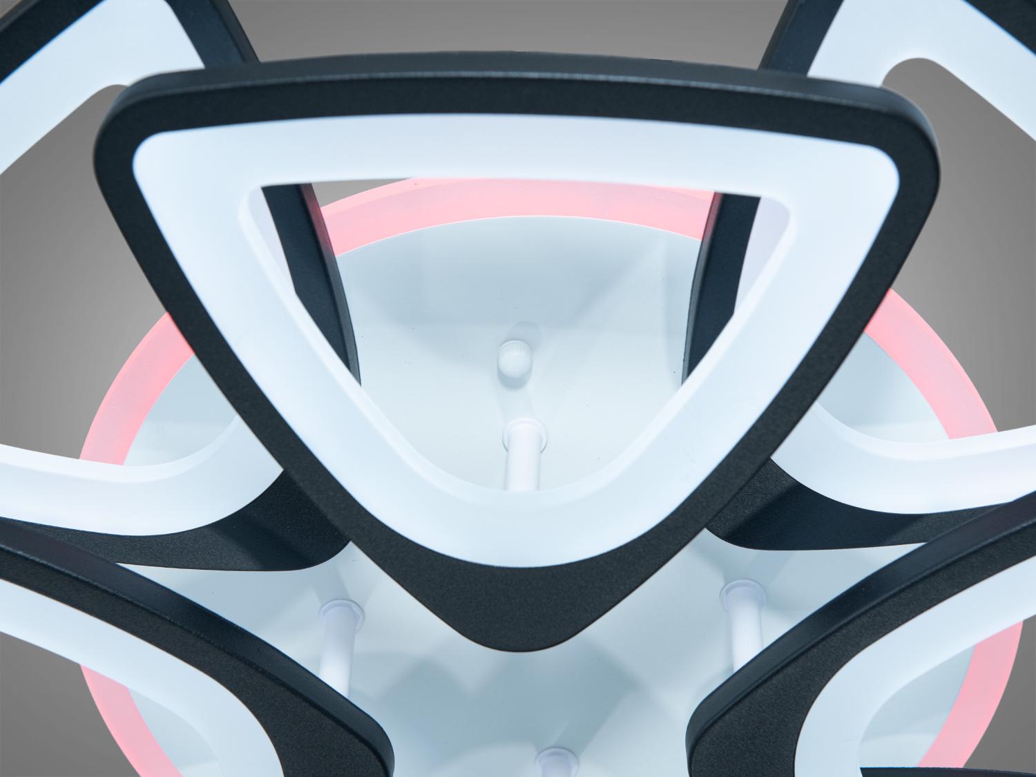 Люстра LED с пультом управления 150W Черный (S8118/4+4BK) - фото 4 Люстра LED с пультом управления 150W Черный (S8118/4+4BK) - фото 4