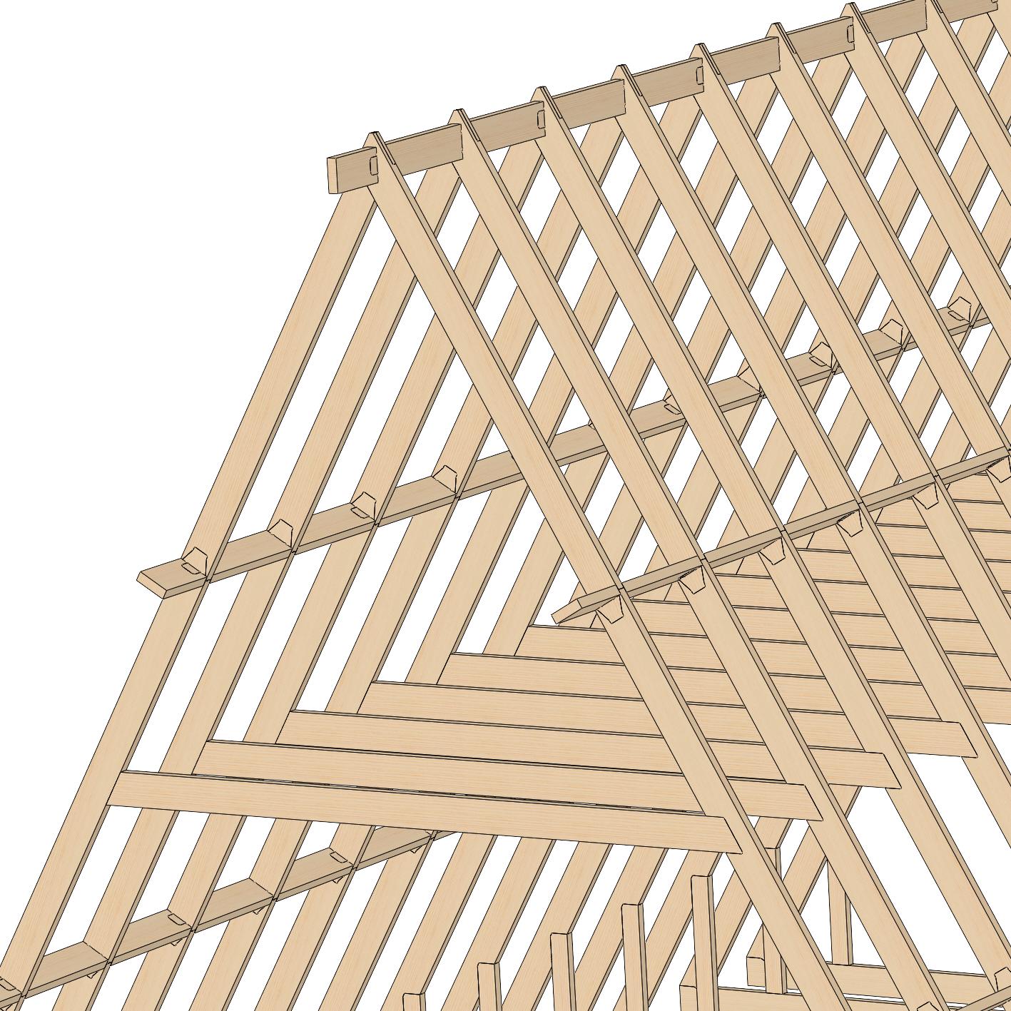 Модульный дом Freewood Kit 140A A-Frame конструктор каркаса/2 этажа S 55,8 м2 (FFW KIT140A) - фото 4