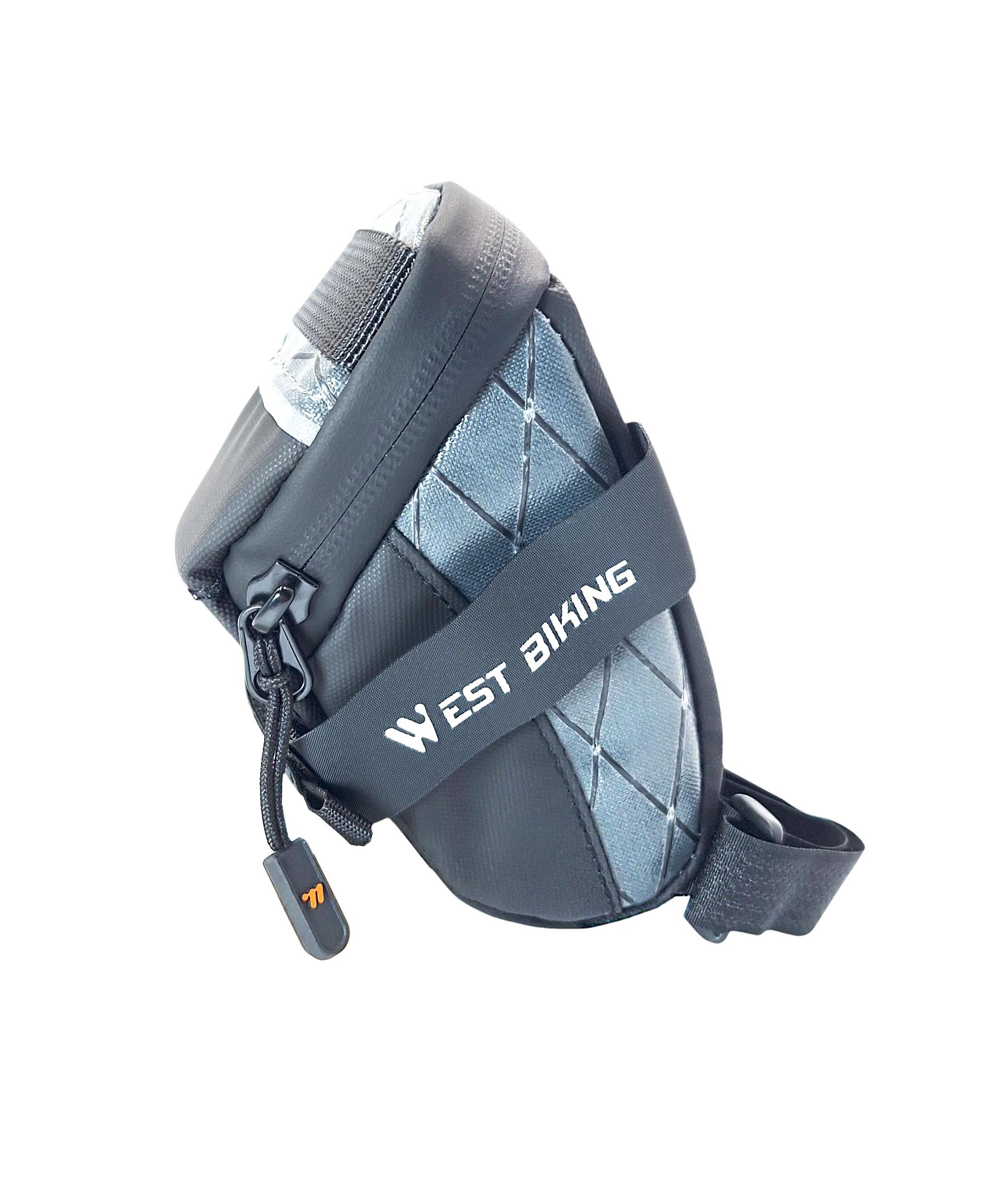 Велосумка подседельная West Biking YP0707366 14x7x6,5 см 0,3 л Черно-серый (G0001985)