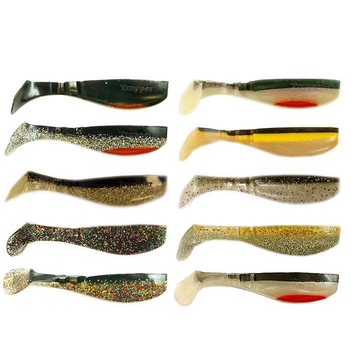 Набор виброхвостов Fox Trapper Assorti №6 силиконовых съедобные 8 см 10 шт. (10472)