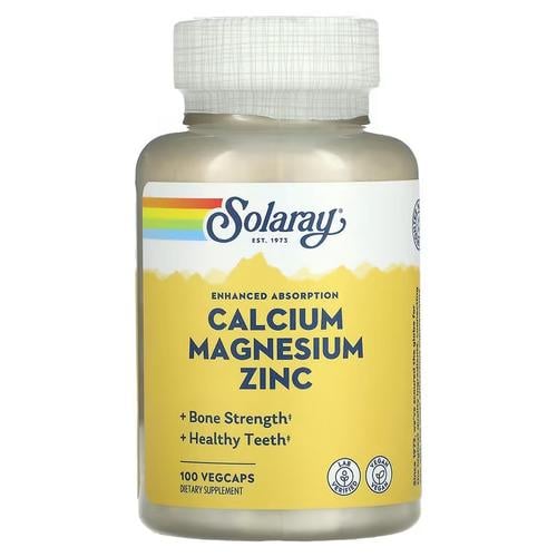 Кальций Solaray Calcium Magnesium Zinc 100 VegCaps (SOR-04560) Кальций Solaray Calcium Magnesium Zinc 100 VegCaps (SOR-04560)