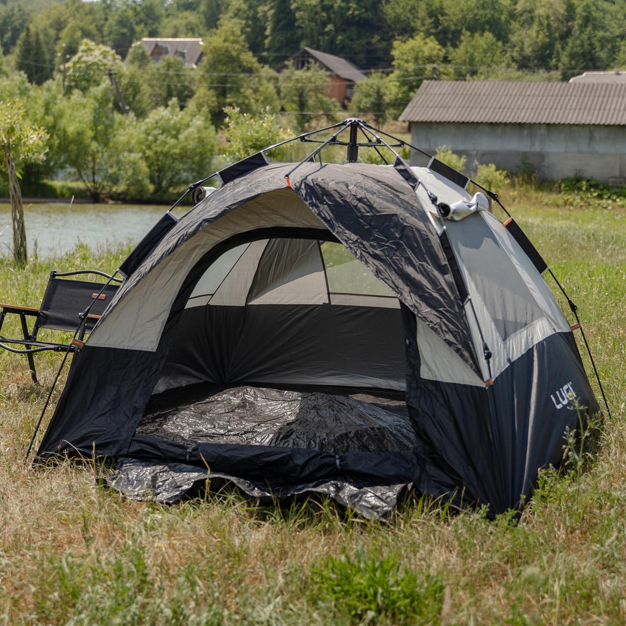 Намет автоматичний LU-016B тримісний 2x2 м Чорний (7457) - фото 3 Намет автоматичний LU-016B тримісний 2x2 м Чорний (7457) - фото 3