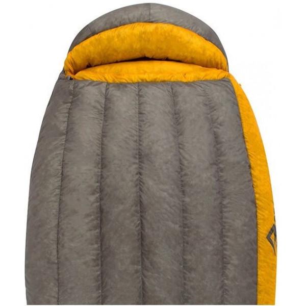 Кокон Sea to Summit Spark SpIV Long Left Zip, dark grey/yellow (ASP4-L) - фото 3