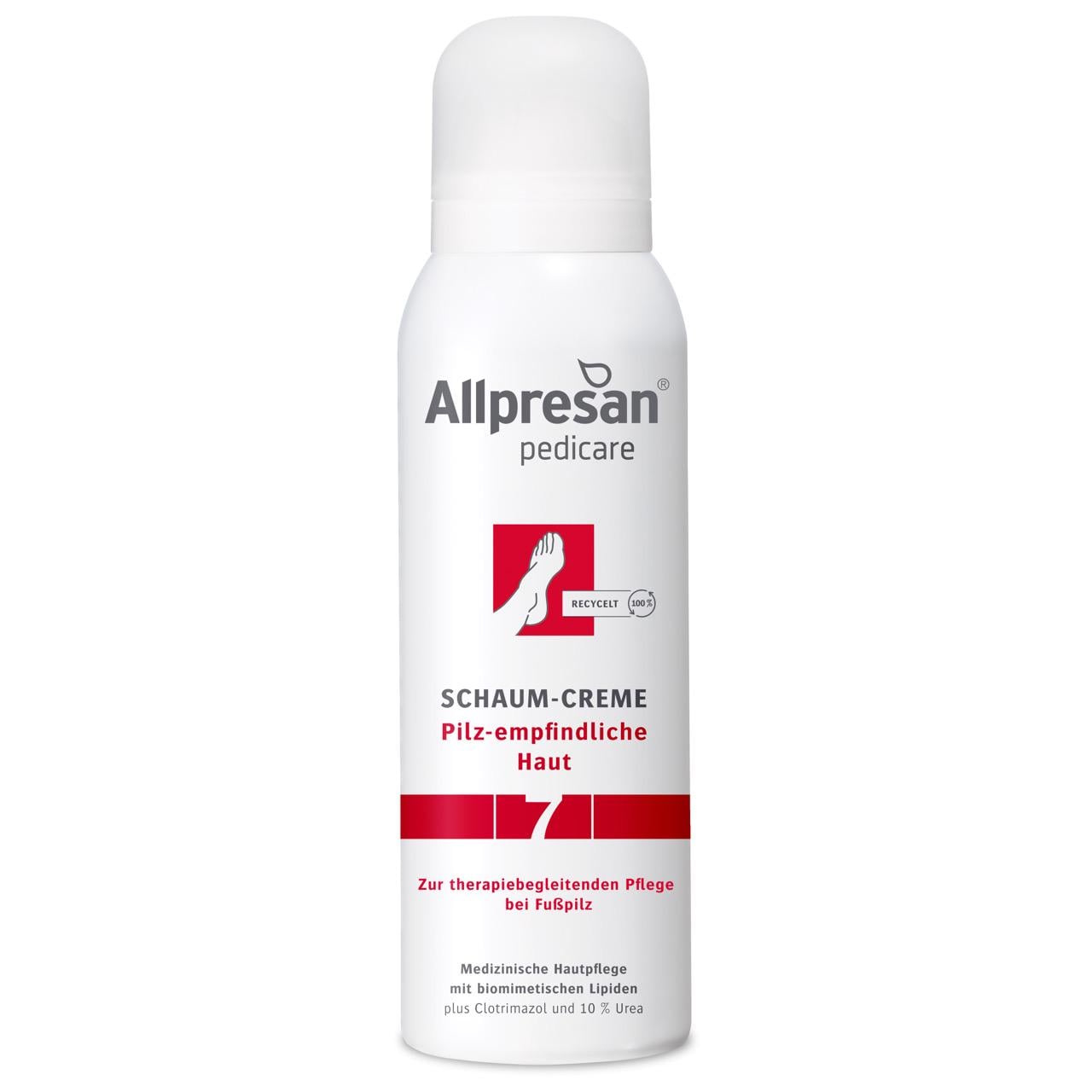 Крем-пена для кожи ног склонной к грибковым заболеваниям Allpresan Foot Special №7 с 10% мочевиной 125 мл