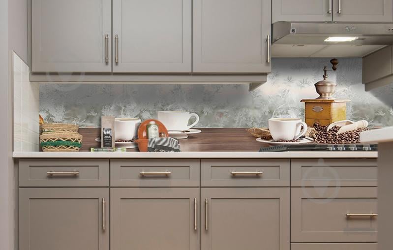 Наклейка виниловая кухонный фартук Zatarga "Чай с Круасанами" 600х2500 мм - фото 3