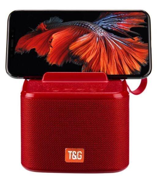 Портативная колонка T&G TG801 Bluetooth Red (14535354) - фото 6