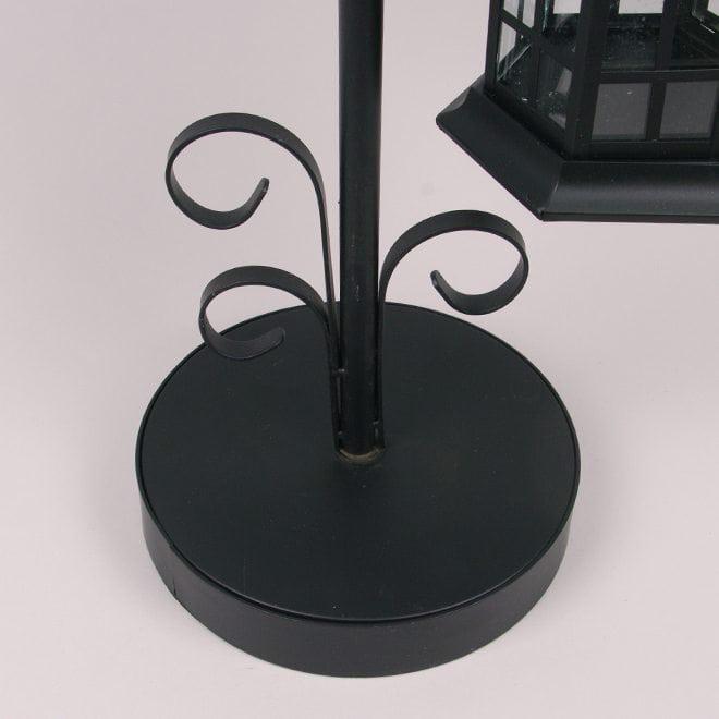 Подсвечник-фонарь Flora металлический 90 см Черный (39535) - фото 4