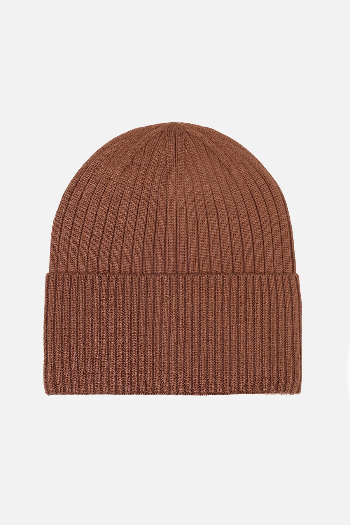 Шапка женская 56-58 см Коричневый (ЦБ-00280601)