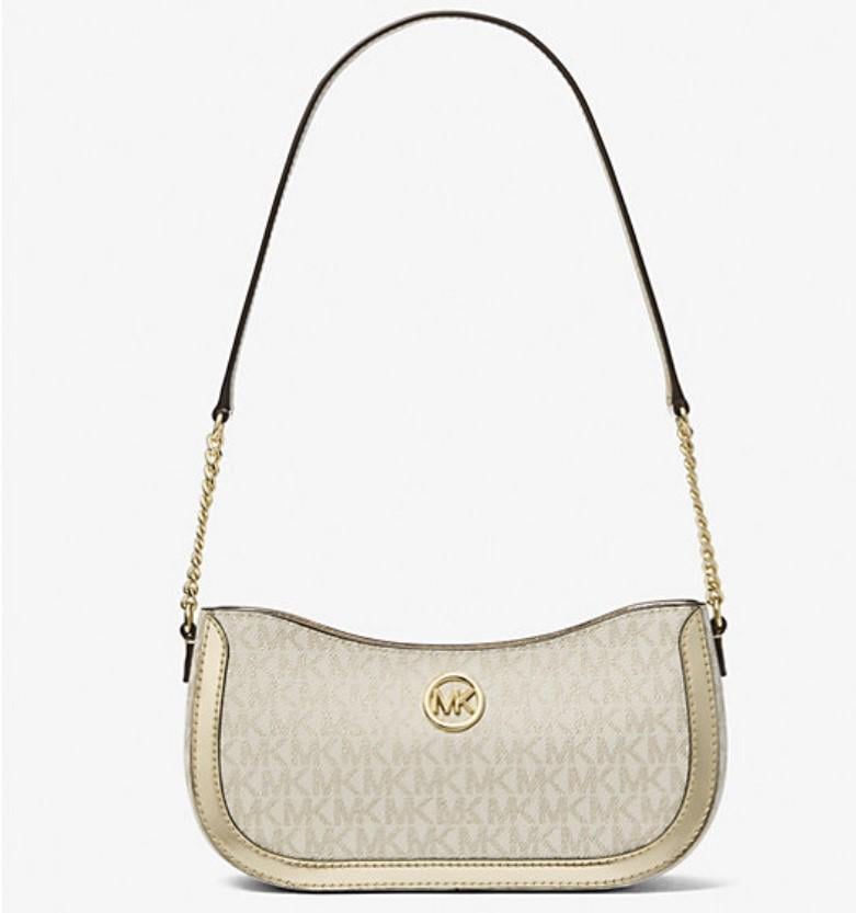 Сумка Michael Kors Leida Small Pochette Gold (GL851402869)