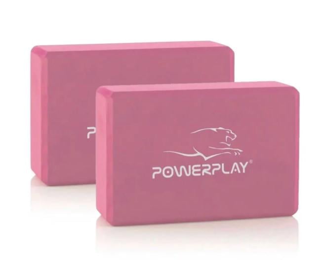 Блоки для йоги PowerPlay 4006 Yoga Brick EVA 2 шт. Розовый (PP_4006_Pink_2in)