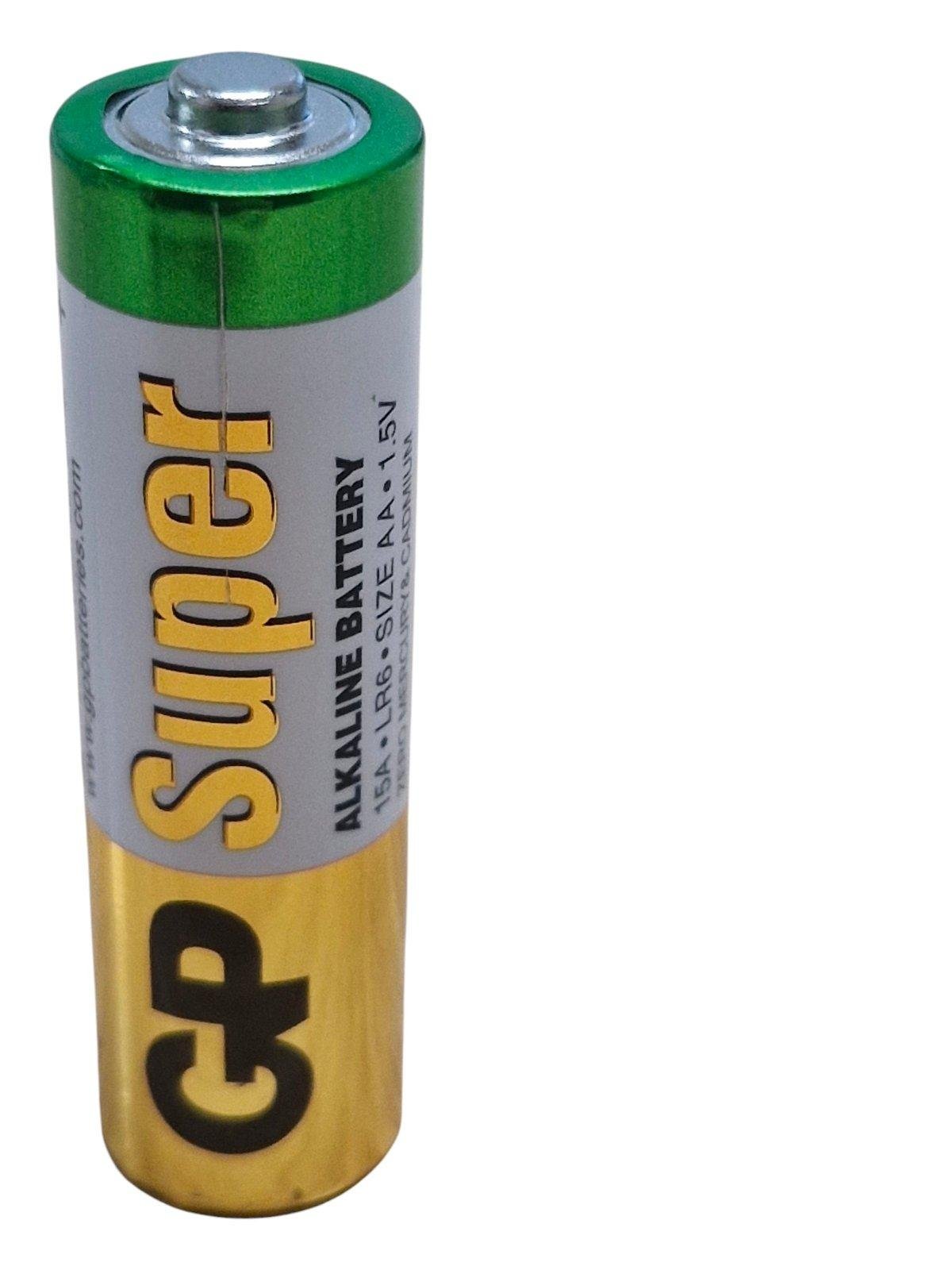 Батарейка AA Gp Super Alkaline щелочная пальчик LR6 15A SIZE AA 1,5 V (98036702)