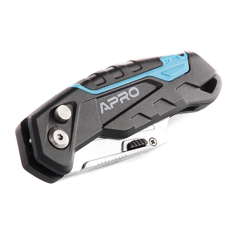 Ніж трапецієподібний металевий розкладний Apro TS-19 (400250)