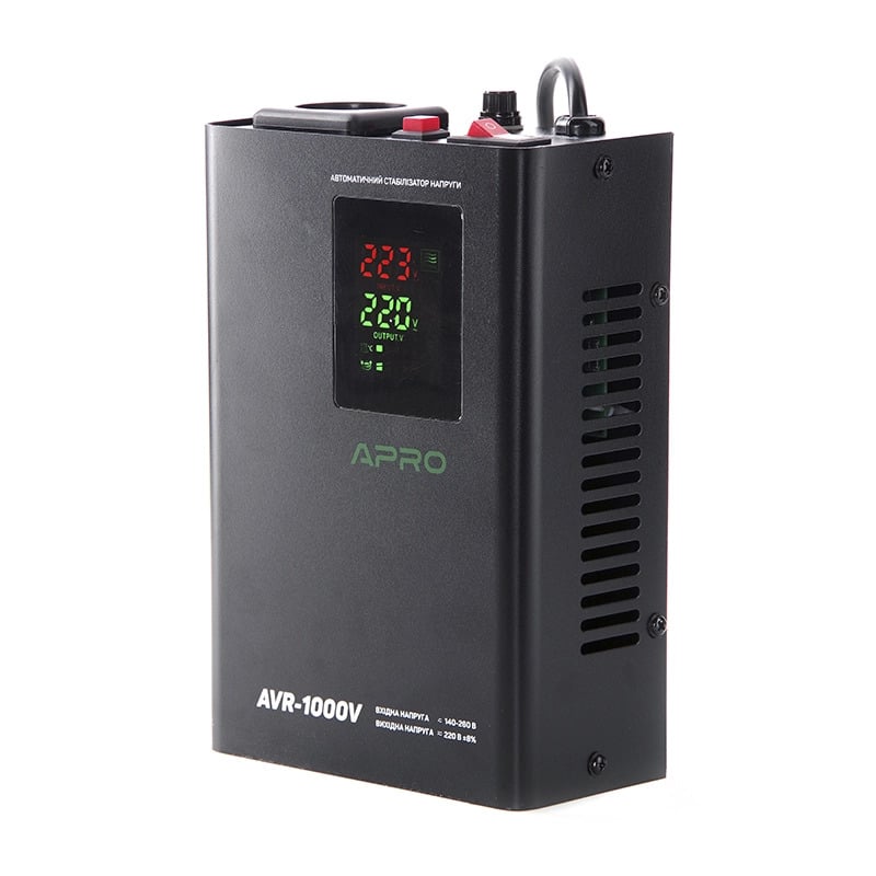 Стабилизатор напряжения релейный APRO AVR-1000V подвесной