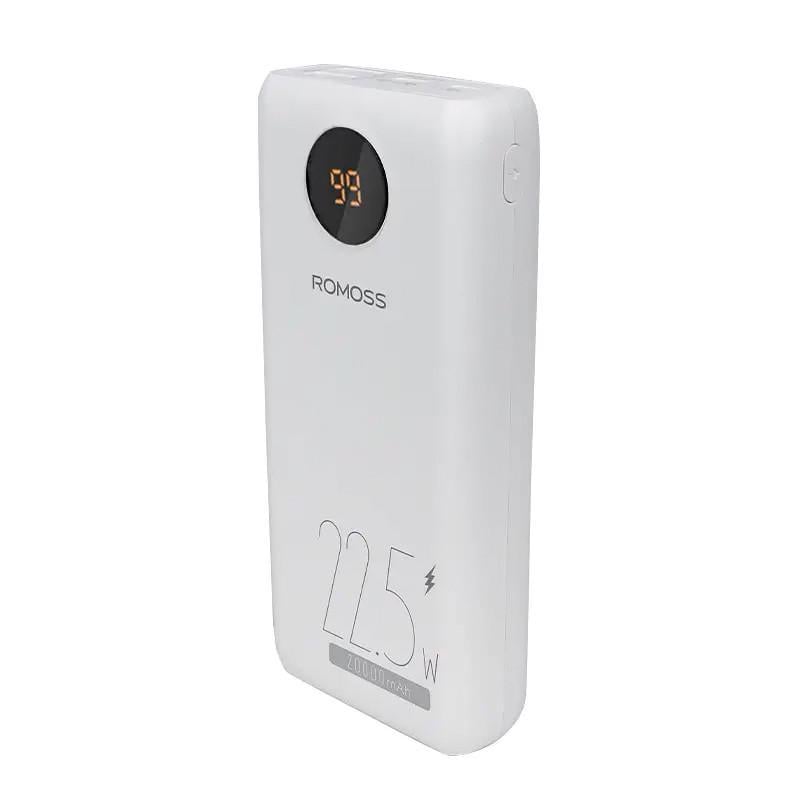 Повербанк Romoss PWM20 с экраном 22,5W 20000 мАч White (24366754)