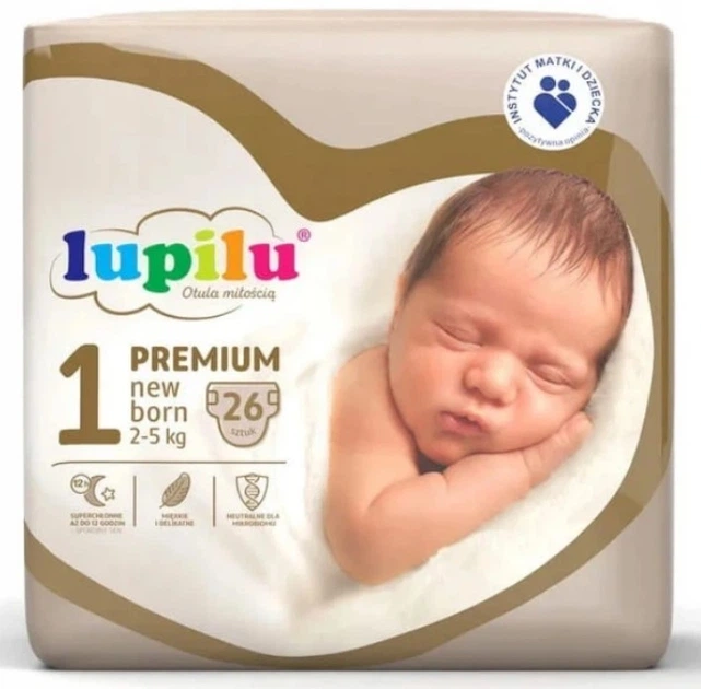 Подгузники детские Lupilu Premium New born 1 2-5 кг 26 шт. (42989983) Подгузники детские Lupilu Premium New born 1 2-5 кг 26 шт. (42989983)