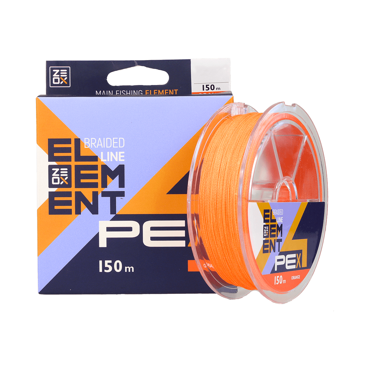 Шнур Zeox Element PE X4 150 м 0,309 мм Orange (1861090349)