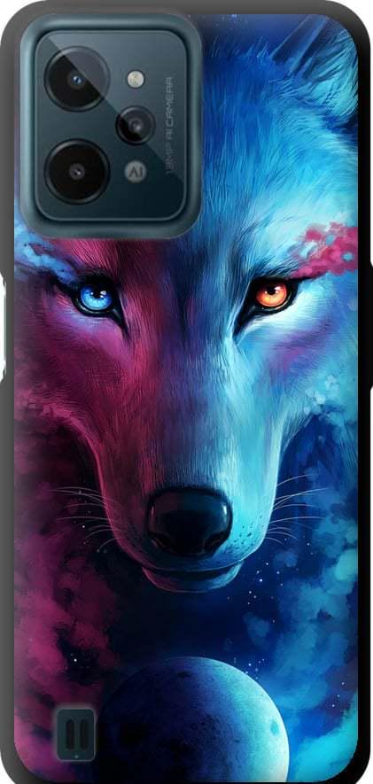 Чехол на Realme C31 Арт-волк (3999b-2593-42517)