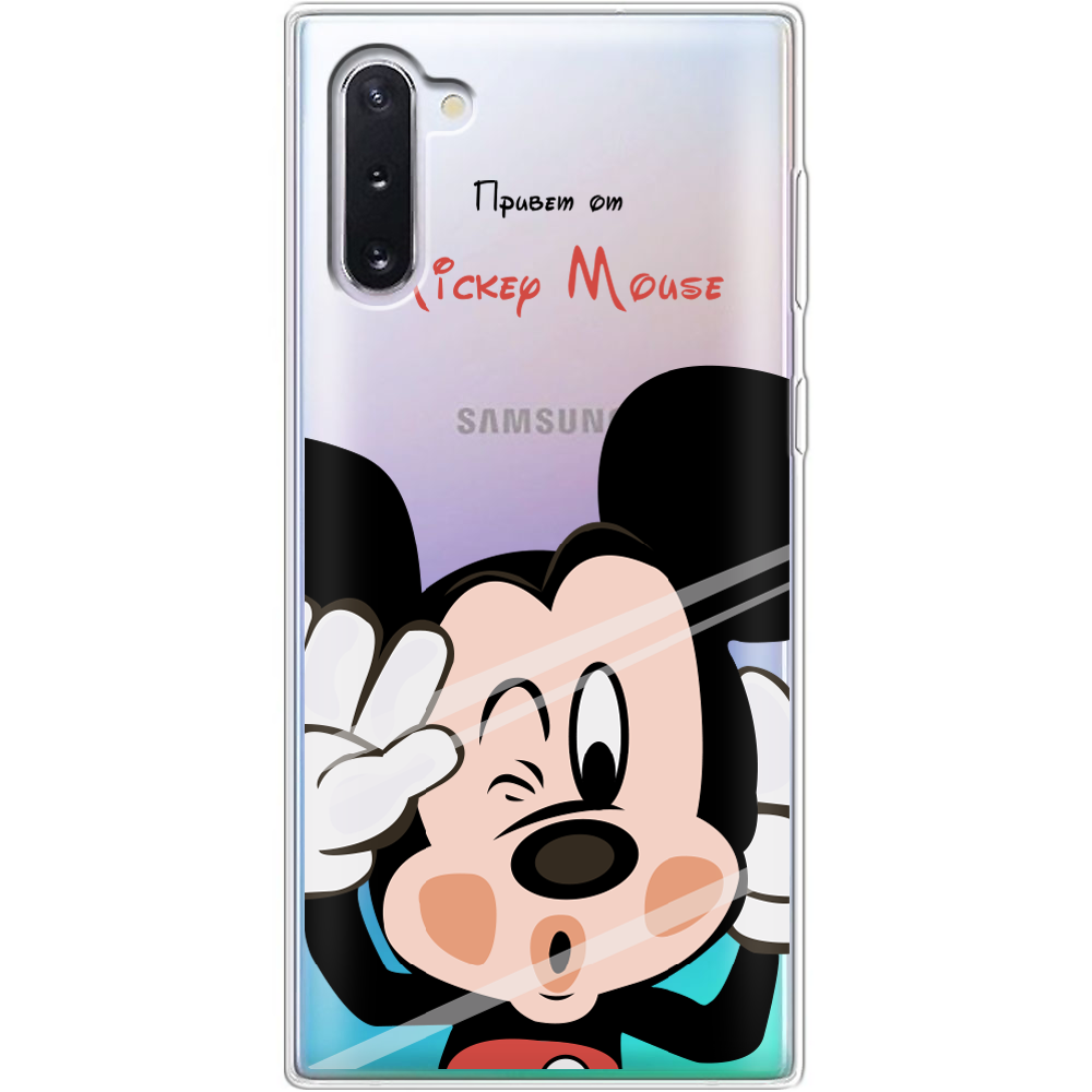 Чехол Boxface Samsung N970 Galaxy Note 10 Mister M Прозрачный силикон (37407-cc58-37407)