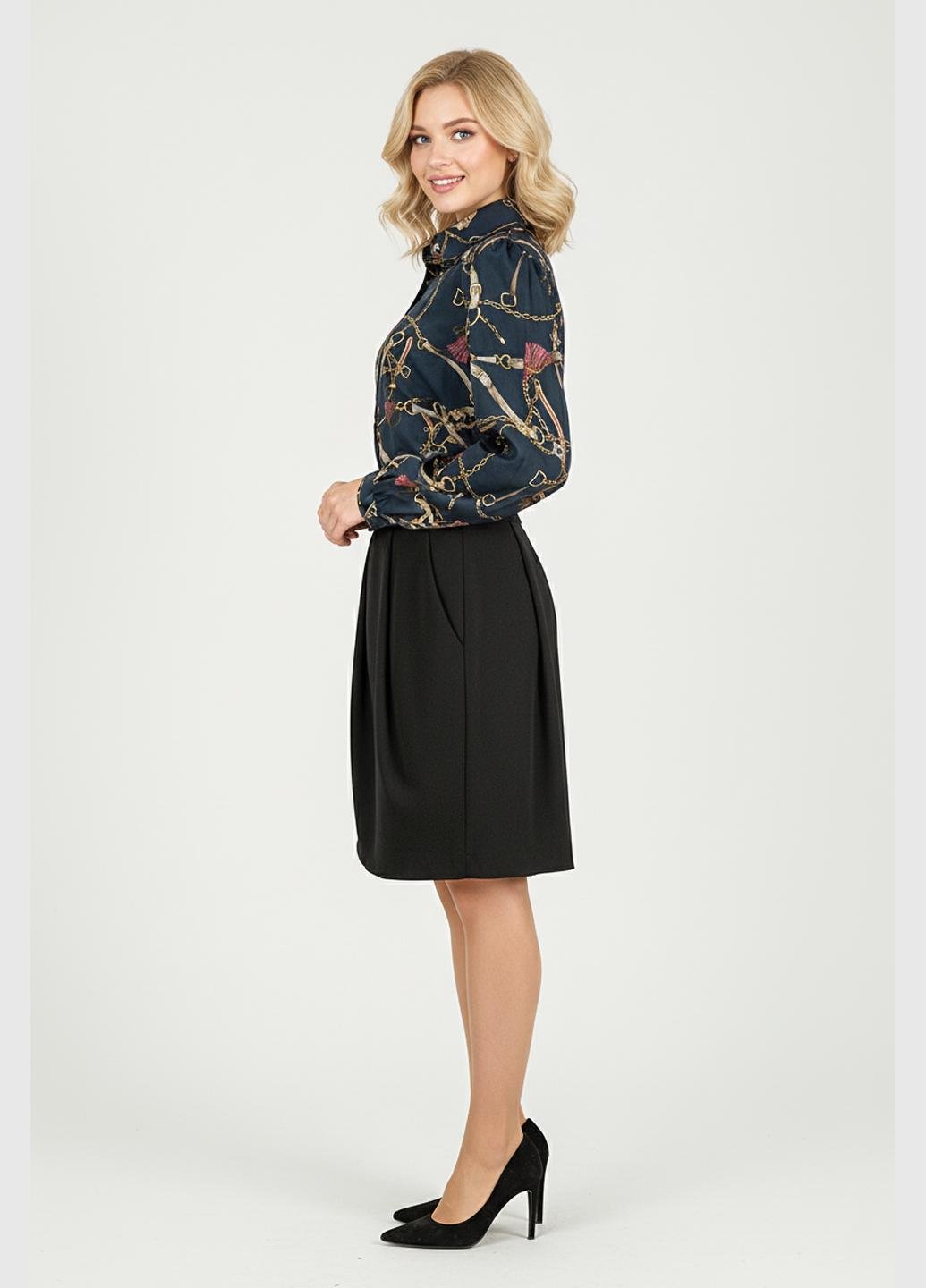 Блуза жіноча вільна Lowett Lowett LW-116814-BLUE р. 46 Синій (17852303) - фото 2