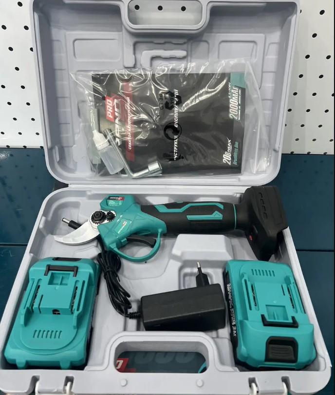 Секатор аккумуляторный Grand СА-20BL бесщеточный аккумулятор 2 шт. в кейсе 2 Ач (22791144) - фото 8