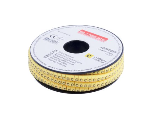 Маркер кабельный E.NEXT e.marker.stand.1.2.5.C символ C 1-2,5 мм2 1000 шт./рул. Желтый (s2037057)