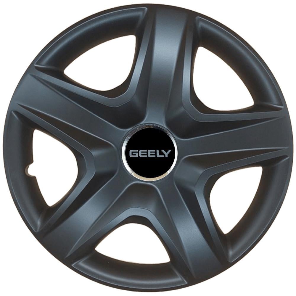 Комплект колпаков SJS R15 для Geely 340 4 шт. Черный (108272)