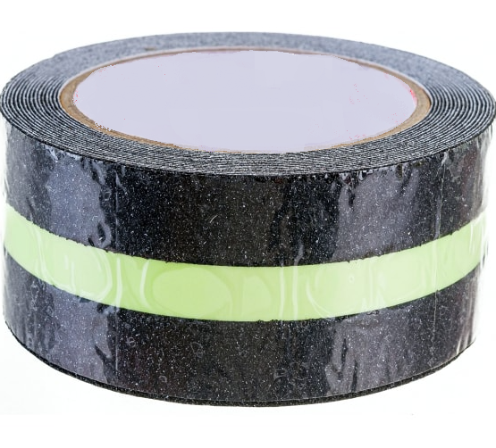 Противоскользящая лента клейкая с фотолюминистентной полосой (100121)