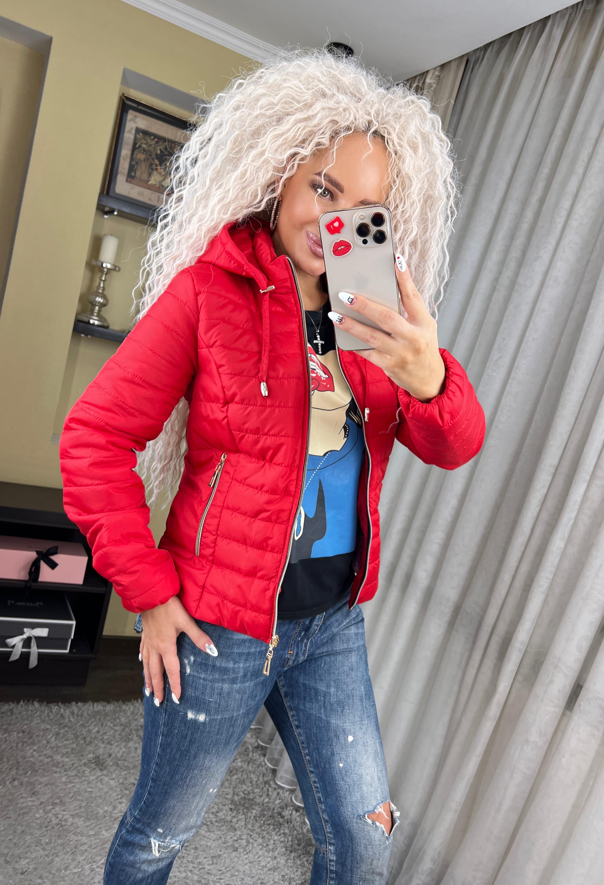 Куртка женская Женевьева р. 44 Красный (0240/а-мк) - фото 7 Куртка женская Женевьева р. 44 Красный (0240/а-мк) - фото 7