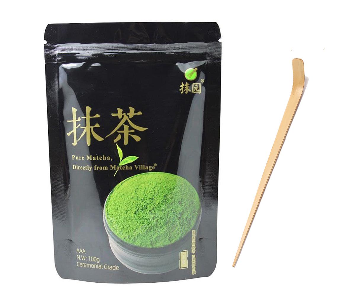 Зелений чай Матча TM Smoul Matcha Village 100 г з ложкою Чаcаку в подарунок