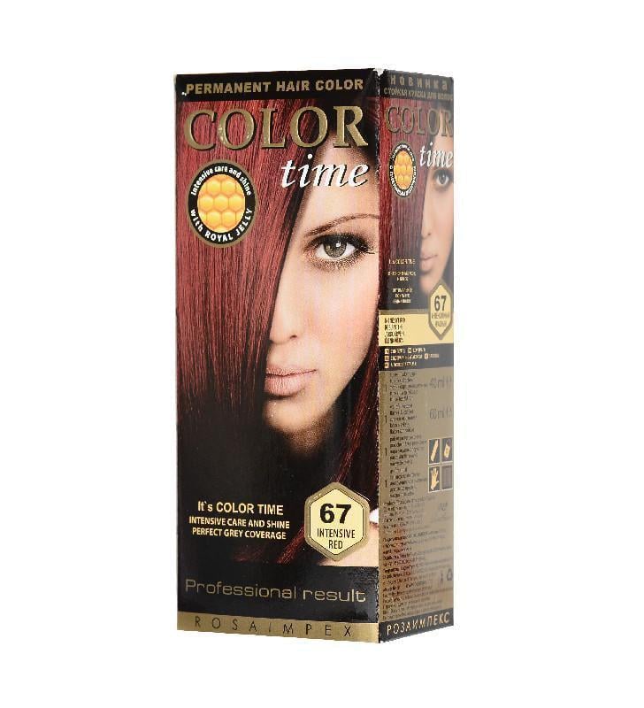 Краска для волос Color Time 67 Насыщенно-красный
