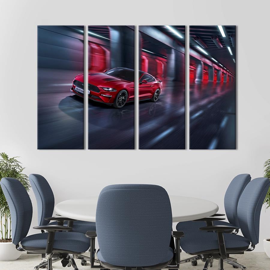 Картина на холсте Грациозный Ford Mustang 209x133 см (1320-41)
