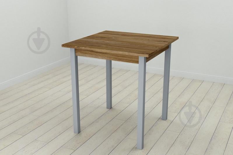Стол кухонный Ferrum-decor Диего 75x70x70 Серый ДСП Дуб Таверна 16мм (DIE0055)