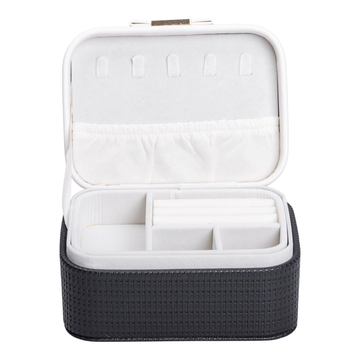 Шкатулка для украшений из экокожи HP-5-37B 15,5х11,5х8,5 (A-033903)