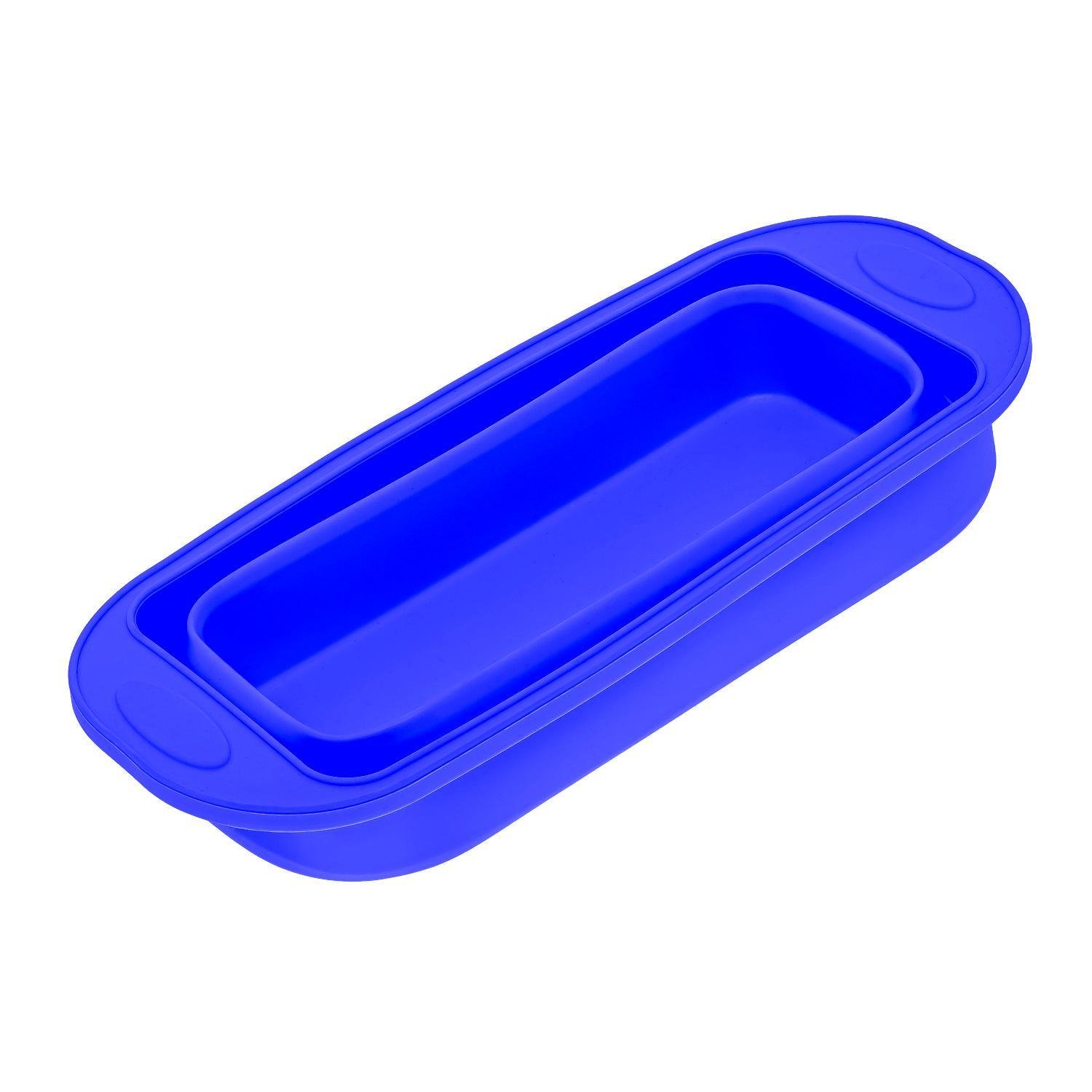 Форма для випікання хліба силіконова 29,5х12,3х11 см Синій (87149) - фото 5