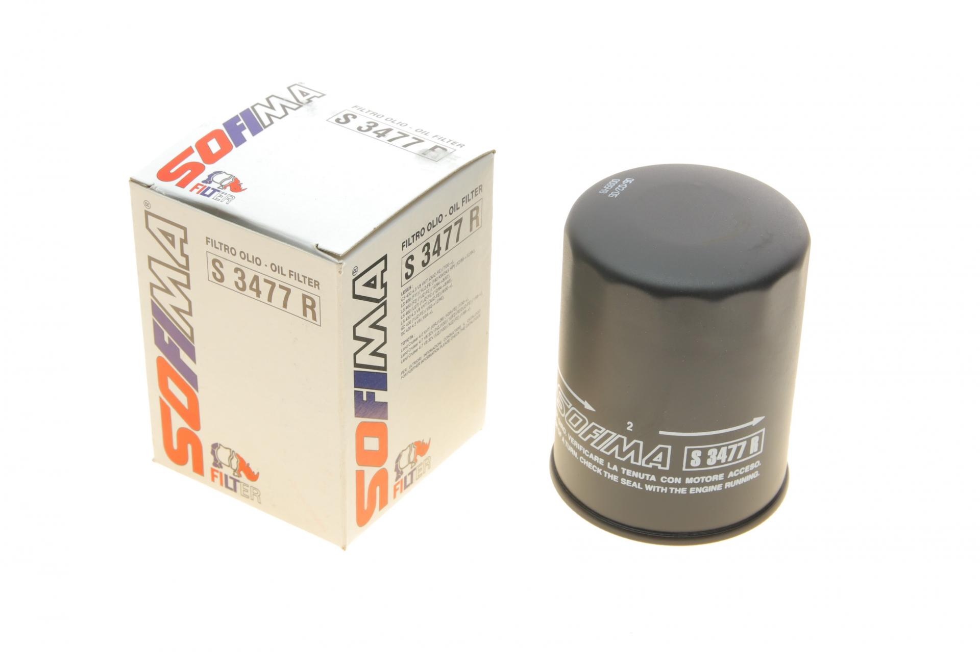 Фільтр масляний SOFIMA для Toyota Land Cruiser/Prado 3,0D-4D-4,7 98- (S 3477 R)