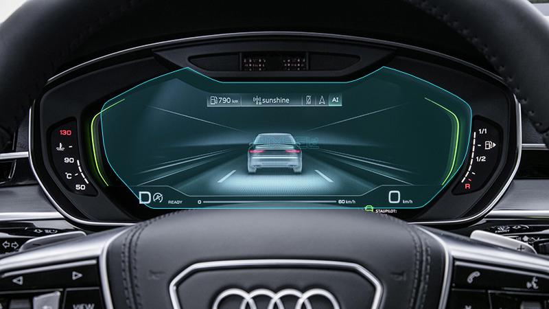 Стекло защитное Pixsel гибридный глянец на приборную панель Audi A8/S8 11,9“ 2018-2023